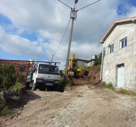 Início das obras na Rua das Pereirinhas - Seidões